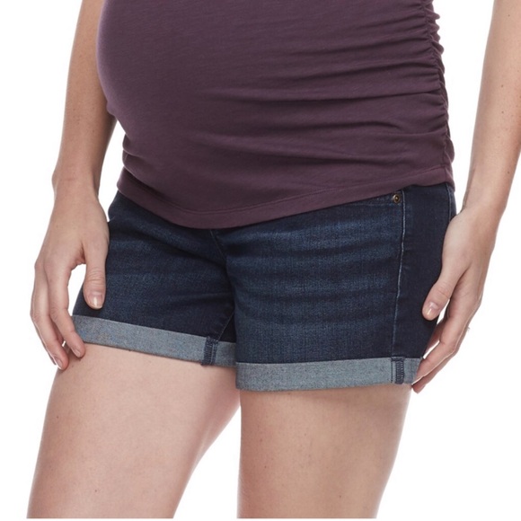 a:glow Pants - a:glow Maternity Denim Shorts